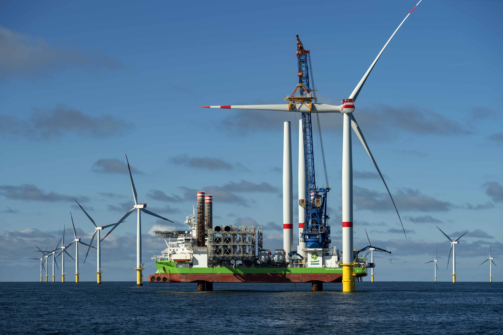 All turbines installed in RWE Kaskasi Wind Farm