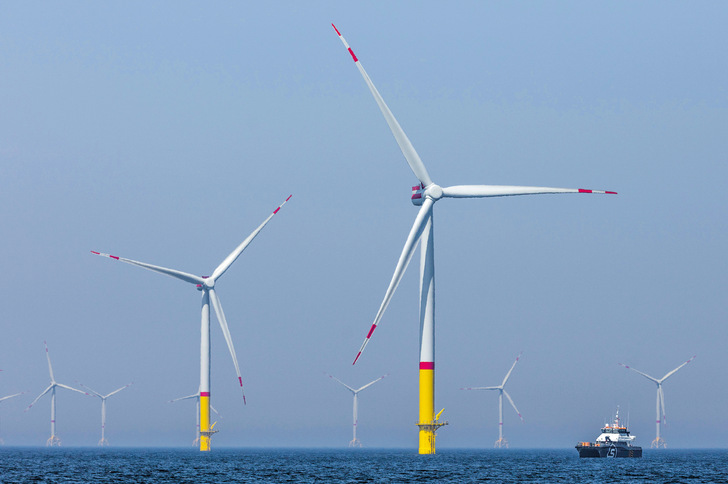 RWE-Offshore-Windpark Arkona in der Ostsee - © Foto: Paul-Langrock.de – RWE
 RWE-Offshore-Windpark Arkona in der Ostsee
