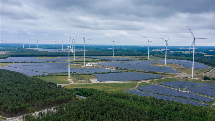 Wind- und Solarpark Klettwitz in Brandenburg  - © GP Joule
