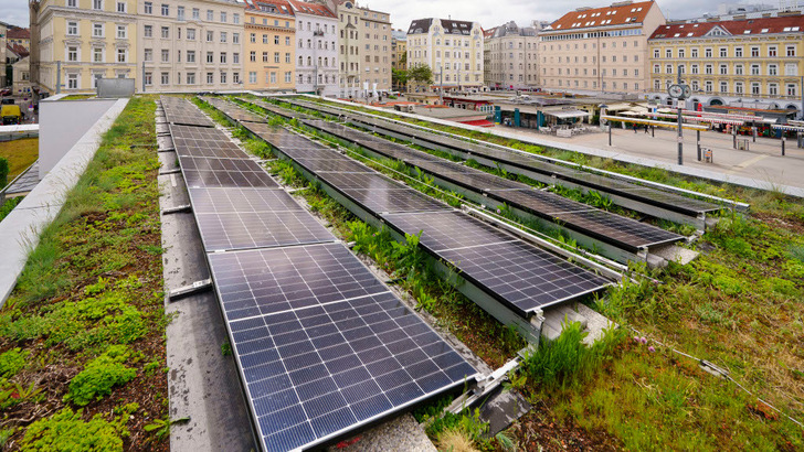 Die Märkte in Wien sind ein zentraler Bestandteil der Nahversorgung der Bevölkerung. Jetzt ist diese im Karmeliterviertel auch unabhängig vom Stromnetz abgesichert. - © Wien Energie/Christian Hofer
