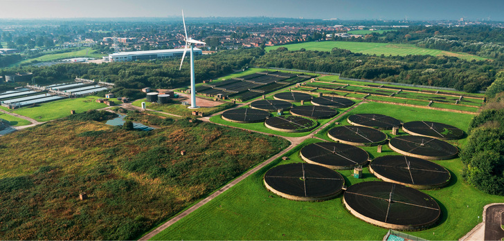 EWT-Anlage der Fazakerley Waste water Treatment Works – ein Eigenverbrauchsprojekt in Stonebridge Lane, Liverpool L10 5HA. - © Foto: EWT