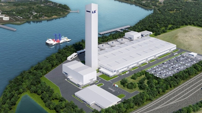 © LS Cable & System Darstellung des geplanten Kabelwerks von LS Green Link am Elizabeth River in Chesapeake in Virginia