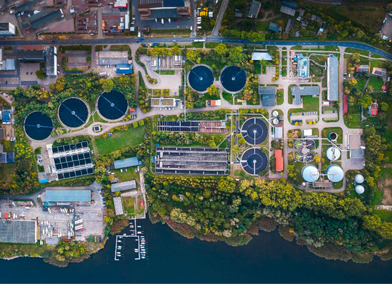 © Foto: Nordwasser Sicht auf die Kläranlage Bramow, künftiger Standort des Green Energy Hubs.